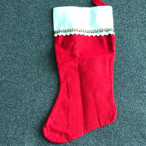 X-más hand decorated stocking - Picture 4 of 4